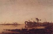 Prosper Marilhat The Banks of the Nile at Damanhur Spain oil painting artist